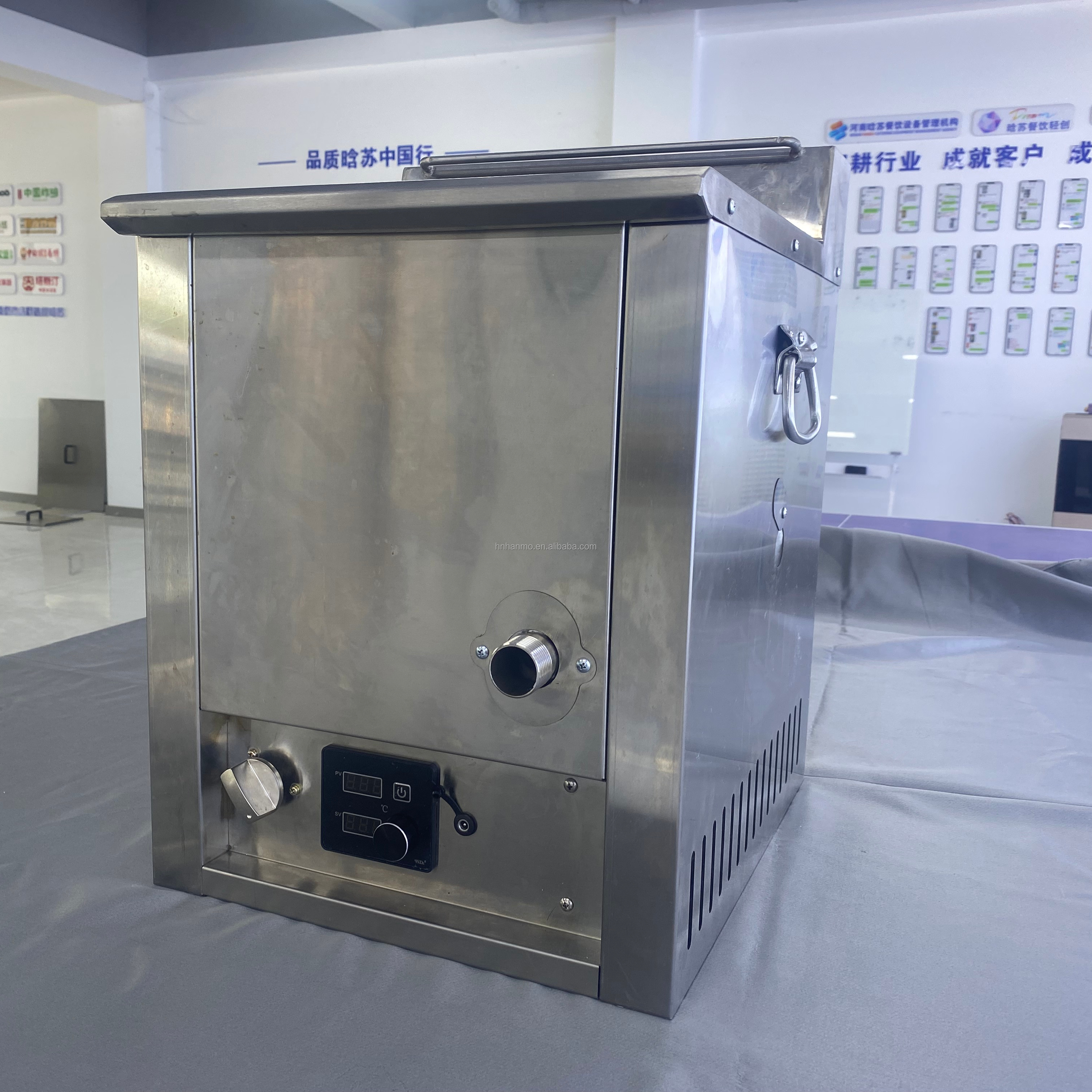 Hansu10L Stainless Steel 10L Gas Deep Fryer Benchtop Professional Food Truck Machine