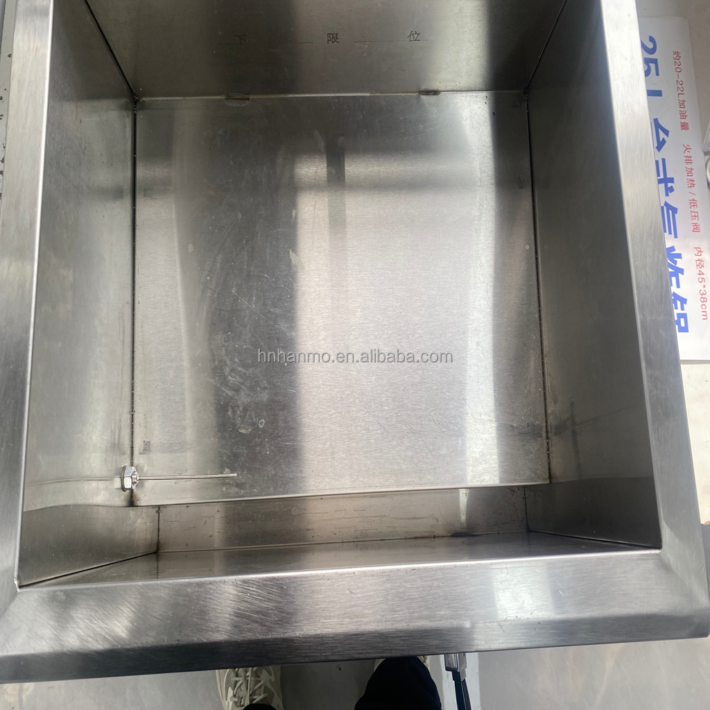 Hansu 25L Large Capacity Commercial Gas Deep Fryer Easy to Move and Clean for Snack Shop Restaurant and Street Food Catering Use